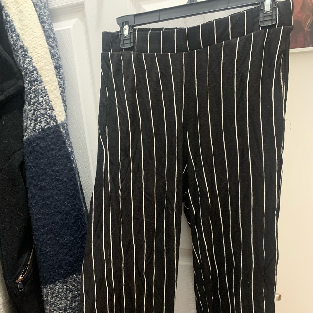 H&M Striped wide-leg pants